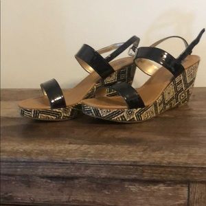 Mix No 6 Black Wedges Size 11